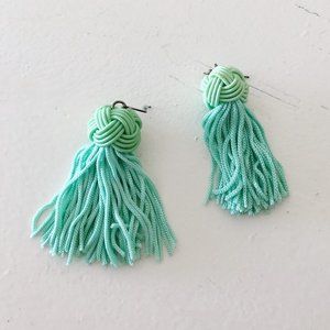 SUGARFIX Bauble Bar Tassel Earrings - Seafoam